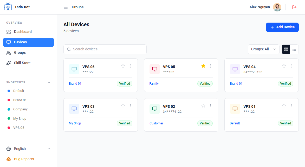 Devices preview